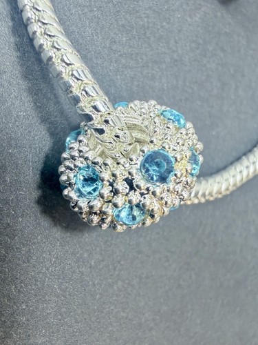 Cristallo azzurro strass pave - azzurro,