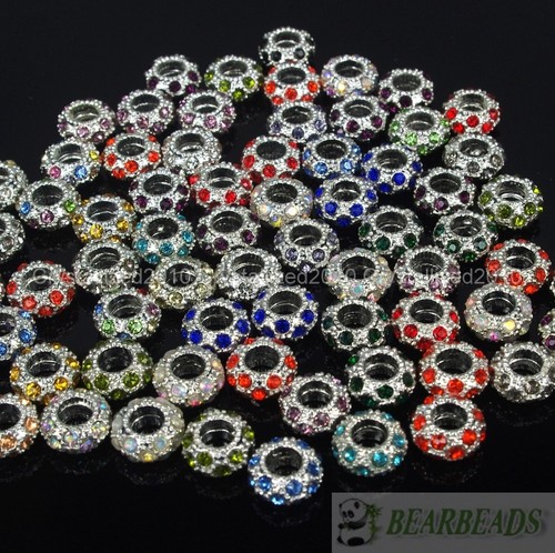 Big hole cristallo strass pave - big,
