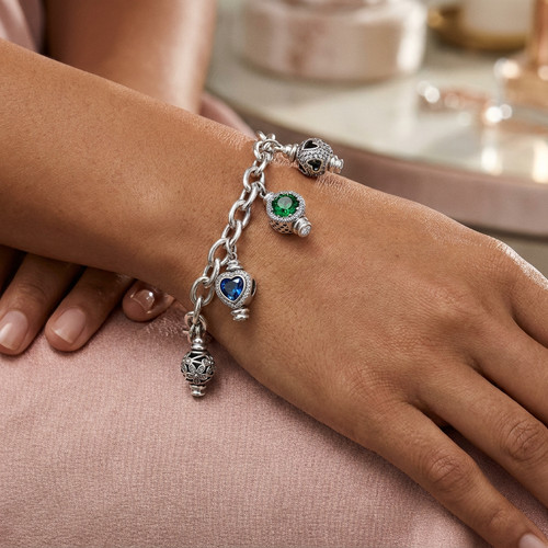 Bracciale charm argento - bracciale,