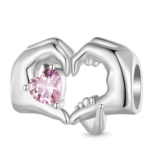 Ciondolo cuore mani - , amore