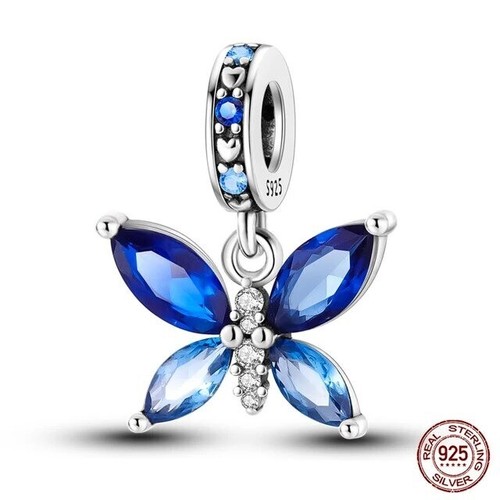 Charm farfalla blu per - charm,