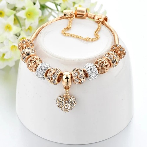 Bracciale stile charm oro - bracciale,