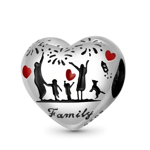 Charm cuore amore famiglia - charm,