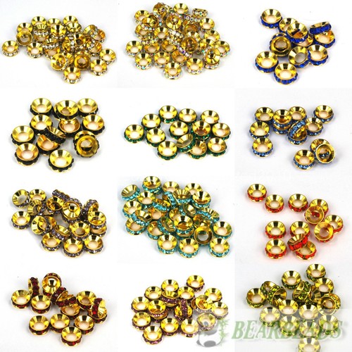 Strass cristallo foro grande