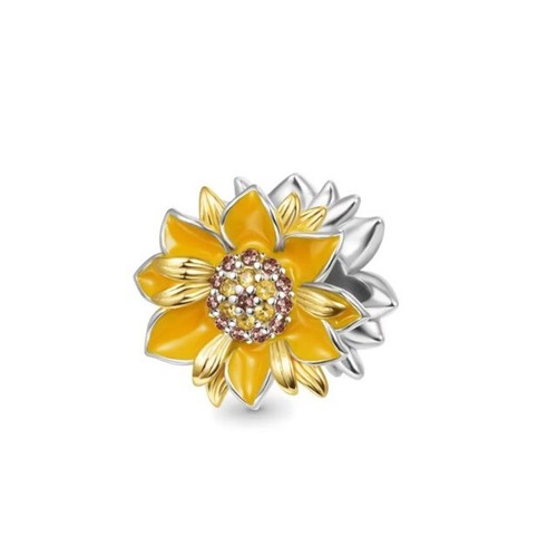 Charm girasole scintillante