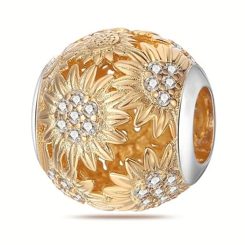 Charm girasole dorato per - charm,